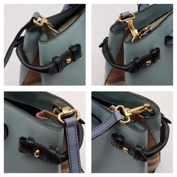 Authentic Burberry Banner Leather Satchel Bag 250-022026 - Picture 10 of 16